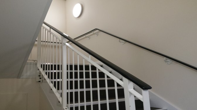 galvanized and powder coated stair core railings