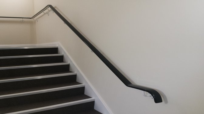 galvanized and powder coated stair core railings