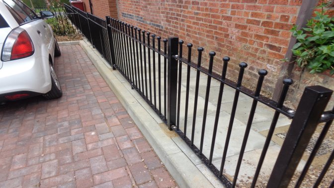 decorative vertical bar railings mild steel galvanized and powder coated