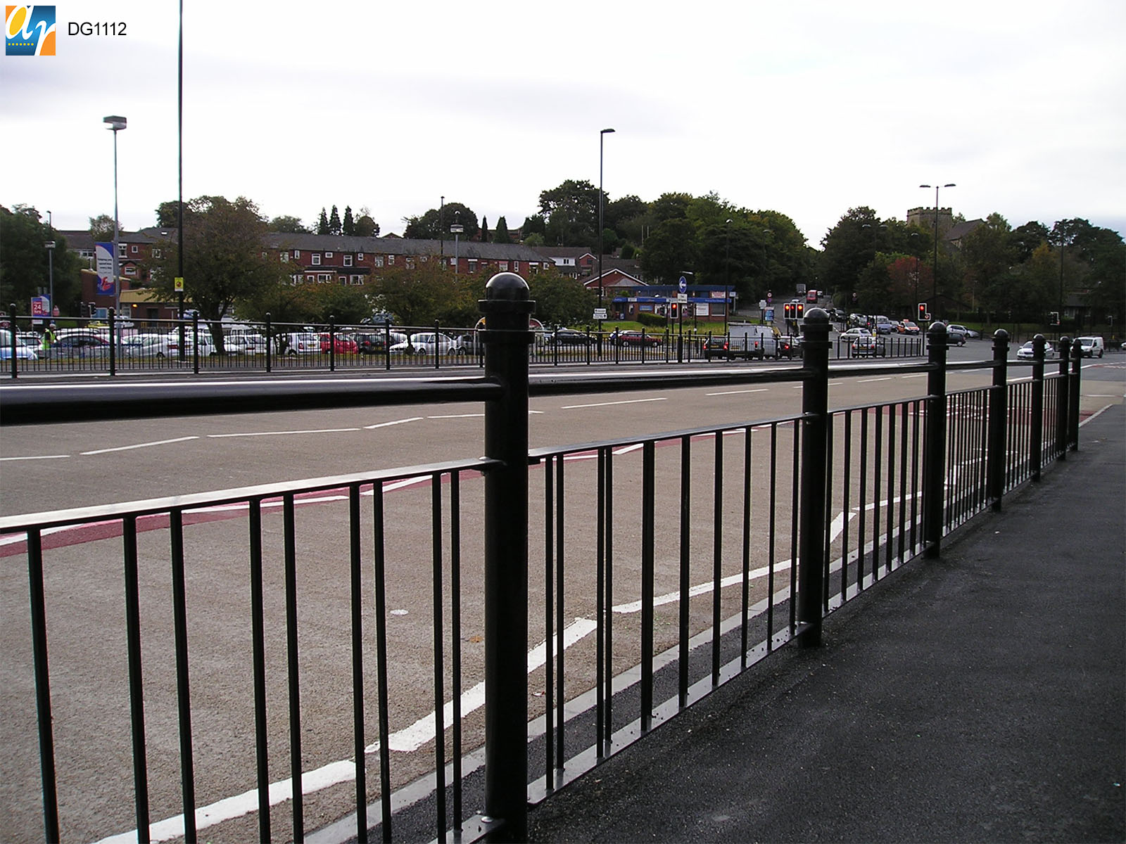 Decorative pedestrian guardrail