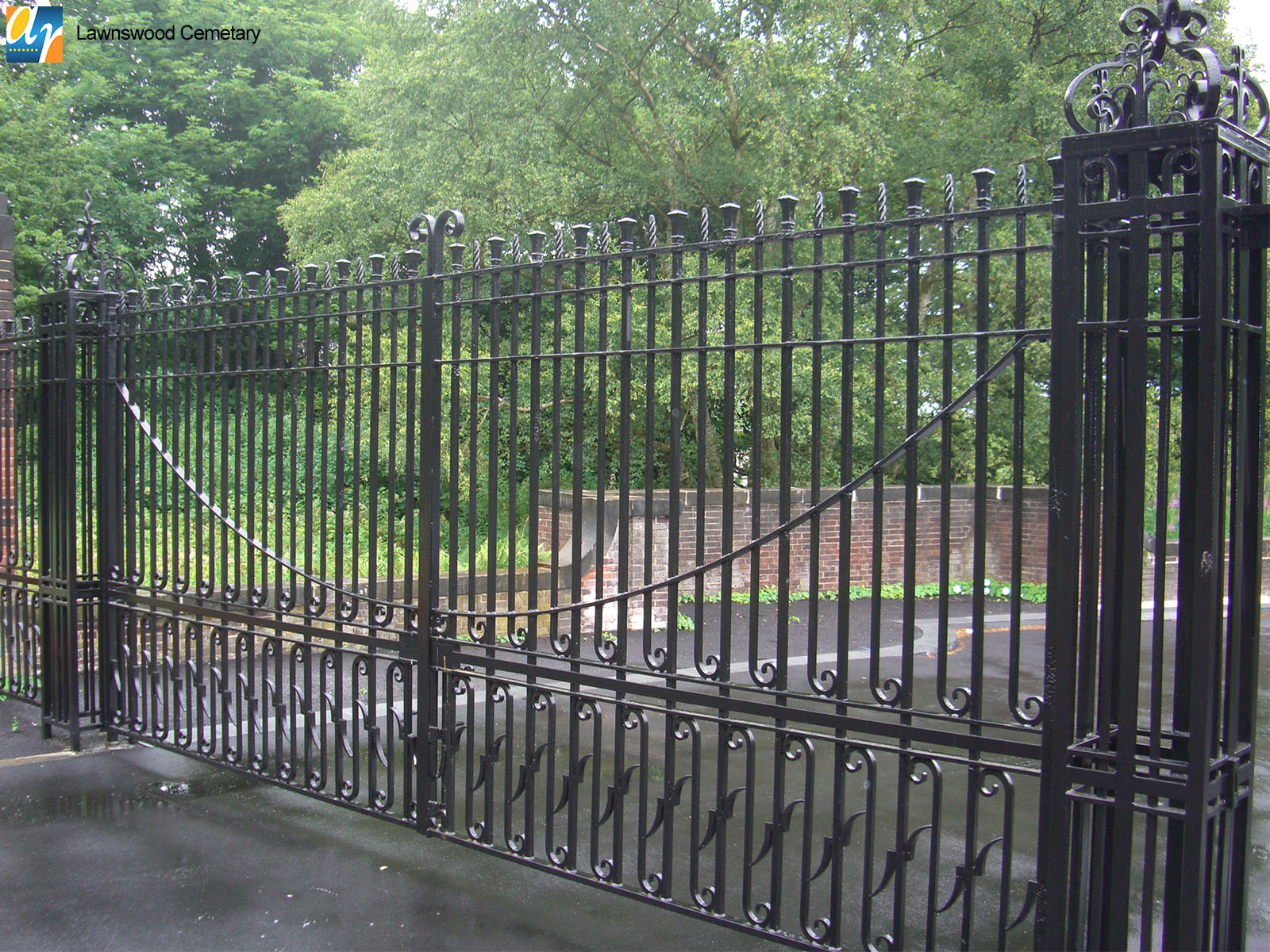 Lawnswood Cemetary bespoke metal gates
